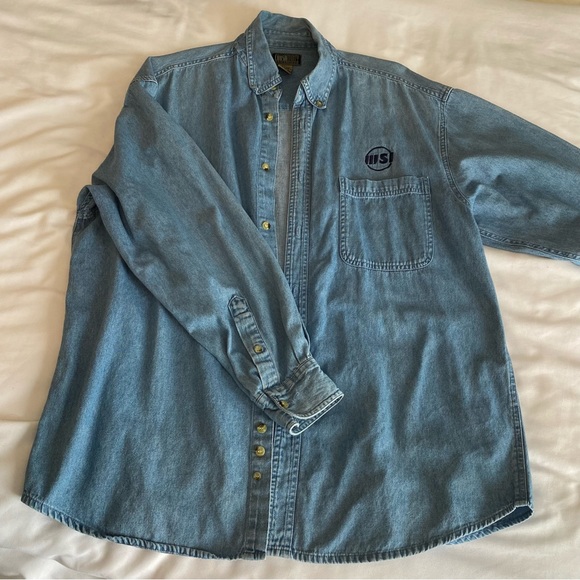 Vintage denim button up shirt - Picture 1 of 3